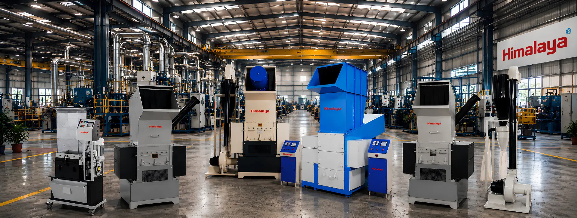 Plastic recycling machinery product showcase from Himalaya Granulator
